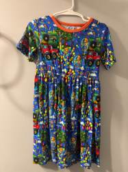 Blippi Character Print Girls Dress - Size 5/6